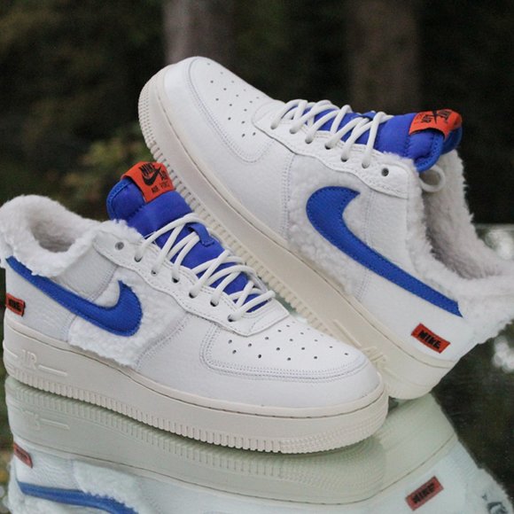 Nike Air Force 1 Low Sherpa Fleece Women’s Size 7.5 - Picture 7 of 12